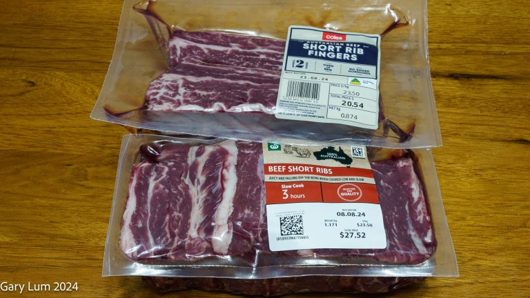 Large Short Ribs Pack Beef short ribs from Coles and Woolworths – Random Yummy